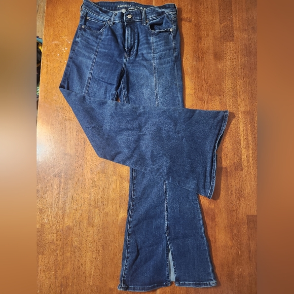 American Eagle Outfitters Denim - American Eagle Outfitters Dark Blue Flare Jeans